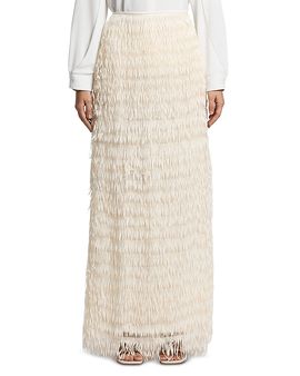 Peserico Perserico Long Fringe Skirt