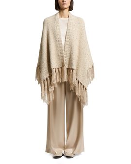 Peserico Peserico Alpaca Blend Sequin Knit Cape Sweater
