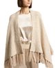Peserico Peserico Alpaca Blend Sequin Knit Cape Sweater - 4