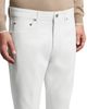 Peserico Peserico Cotton Blend Denim Bull Weave Jeans in Comet White - 5