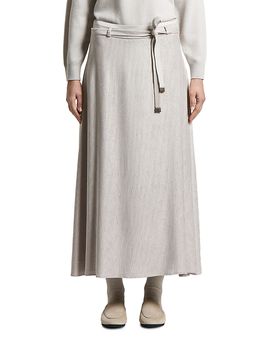 Peserico Peserico Flowy Corduroy Flared Skirt