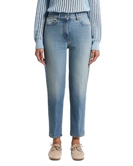 Peserico Peserico Low Rise Straight Crop Jeans in Ink