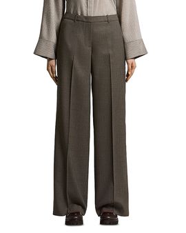 Peserico Peserico Micro Pattern Flannel Palazzo Pants