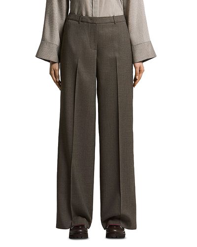 Peserico Peserico Micro Pattern Flannel Palazzo Pants
