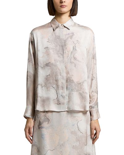 Peserico Peserico Printed Flowy Viscose Woman Shirt
