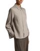 Peserico Peserico Printed Melange Leaf Collar Shirt - 3