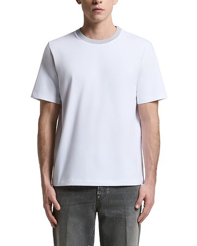 Peserico Peserico Regular Crewneck Cotton Blend T-Shirt