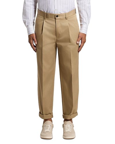 Peserico Peserico Relaxed Fit Wide Leg Pleated Trouser Pants