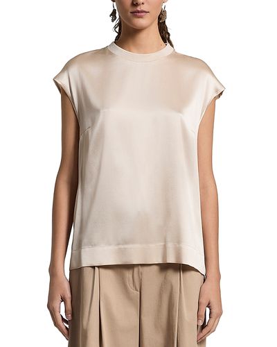 Peserico Peserico Satin Cap Sleeve Tee