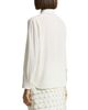 Peserico Peserico Silk Stretch Crepe de Chine Tie Neck Top - 2