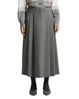Peserico Peserico Stretch Wool Midi Skirt
