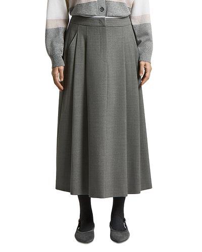 Peserico Peserico Stretch Wool Midi Skirt
