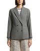 Peserico Peserico Tropical Bi Stretch Worsted Wool Woman Double Breasted Blazer Jacket - 1