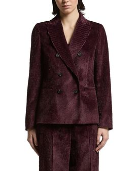 Peserico Peserico Wet Effect Corduroy Double Breasted Jacket
