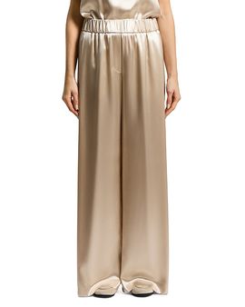 Peserico Peserico Woman Palazzo Pants in Shiny Viscose Satin