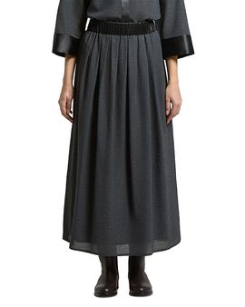 Peserico Peserico Woman Pleated Skirt in Lyocell Organza Fabrics with Semi Gloss Finish
