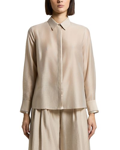 Peserico Peserico Woman Shirt in Lyocell Organza Fabrics with Semi Gloss Finish