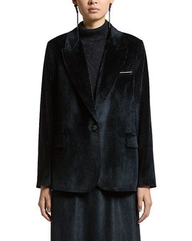 Peserico Peserico Woman Single Breast Blazer Jacket in Fluid Stretch Viscose