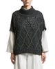 Peserico Peserico Wool Blend Turtleneck Cape Sweater - 1