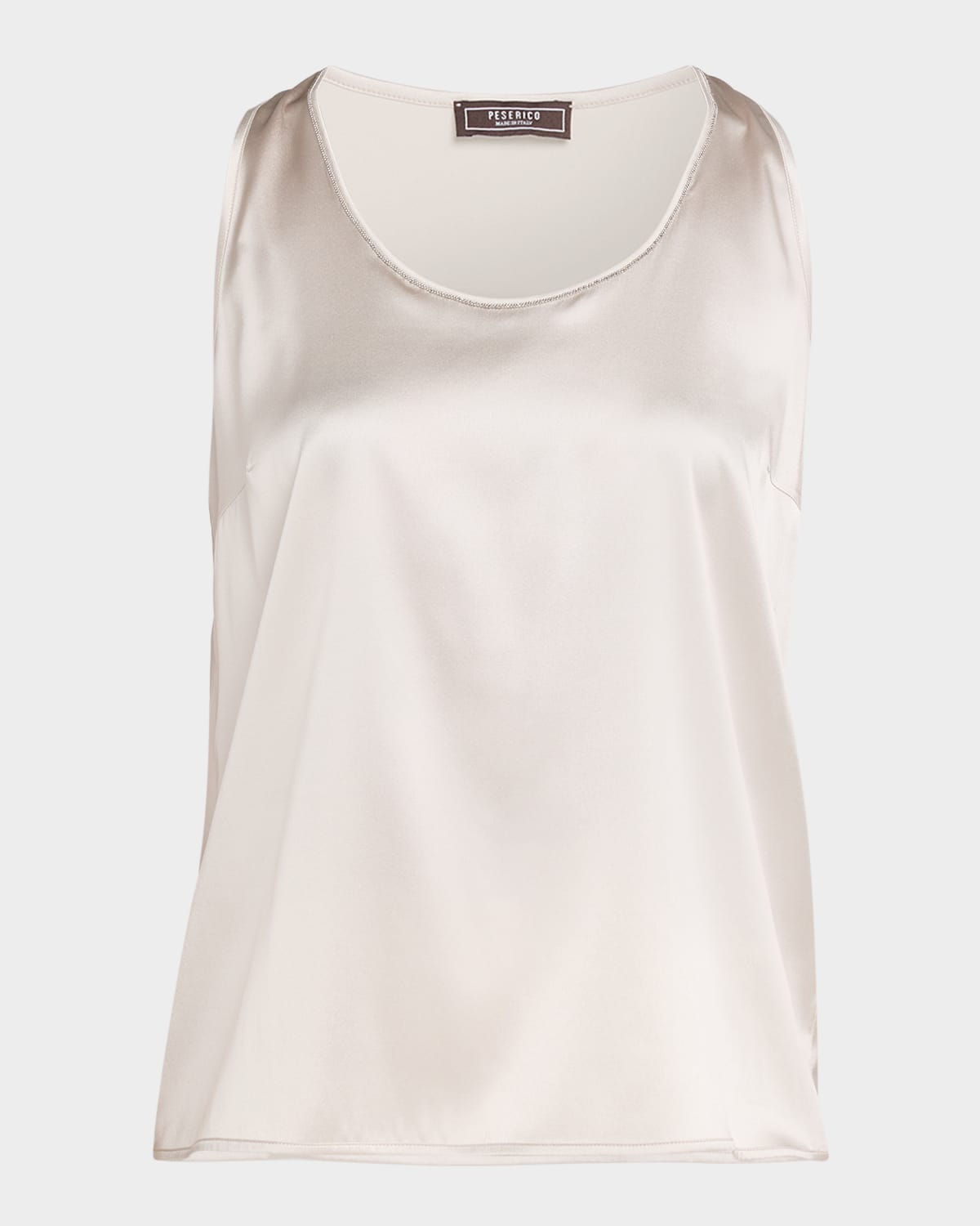 Peserico Scoopneck Satin Tank