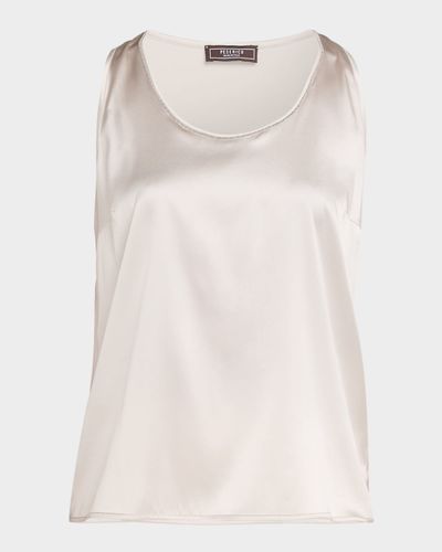 Peserico Scoopneck Satin Tank