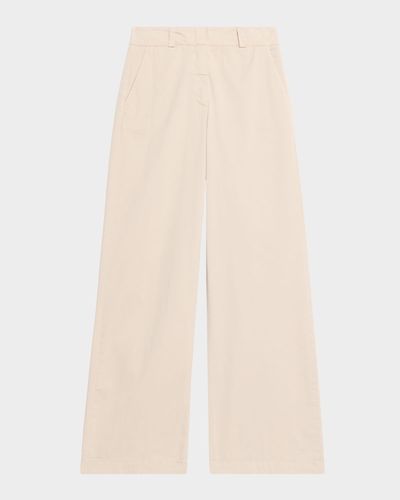 Peserico Straight-Leg Stretch Cotton Pants