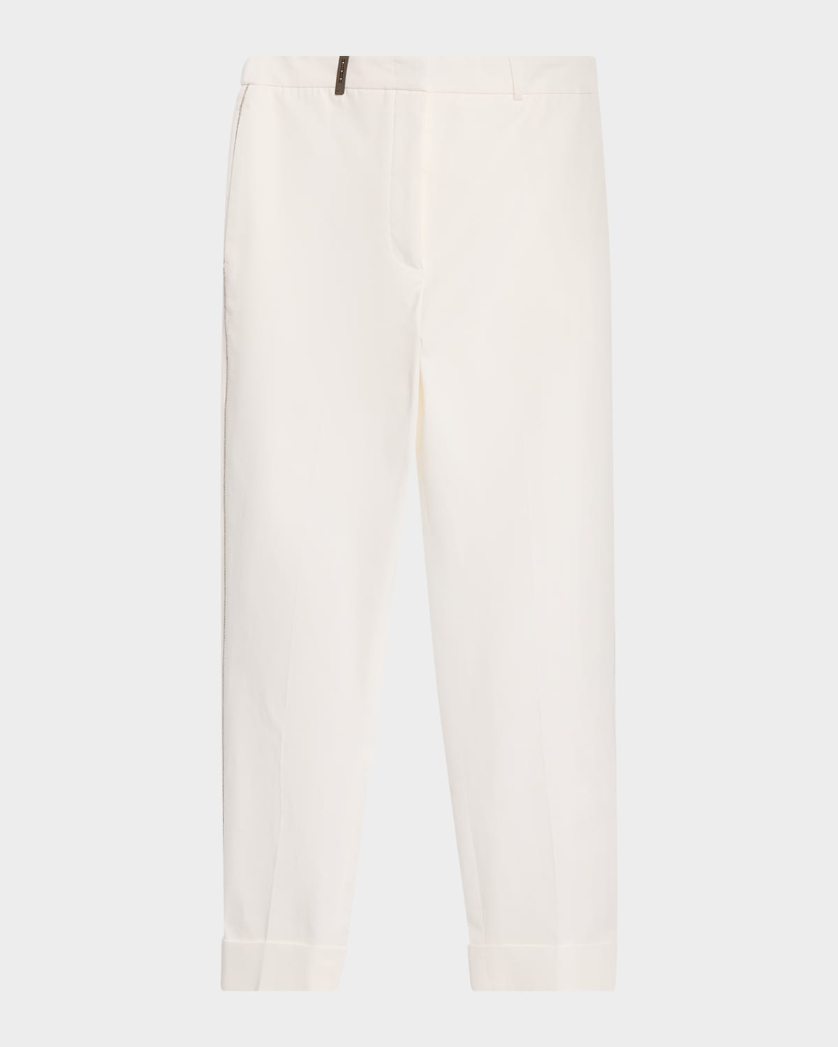 Peserico Stretch Cotton Gabardine Tapered Trousers