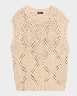 Peserico Tricot Cap Sleeve Sweater
