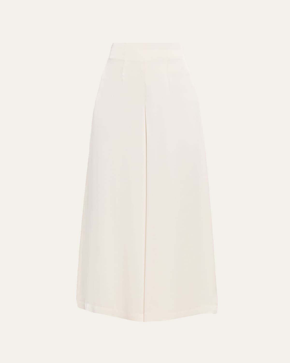 Peserico Wide-Leg Fluid Crepon Satin Pants