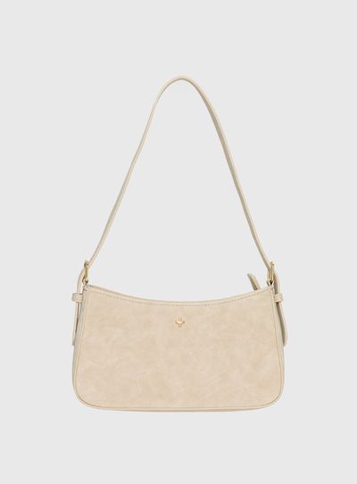 Peta and Jain Peta & Jain Lilu Bag Cream Faux Suede