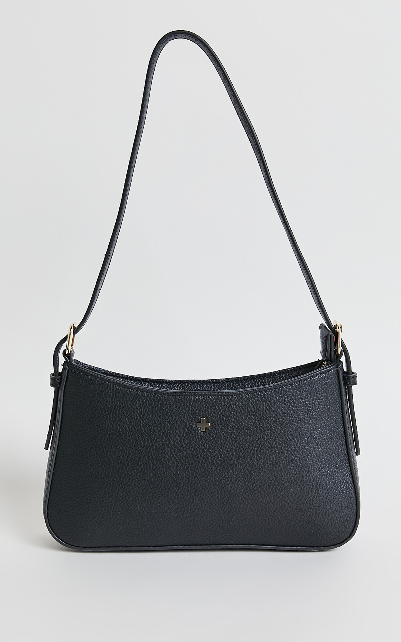 Peta and Jain Peta and Jain - Lilu Shoulder Bag in Black Pebble/Gold