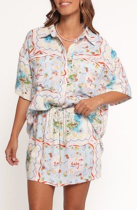 Petal & Pup Petal & Pup Abella Short Sleeve Button-Up Shirt