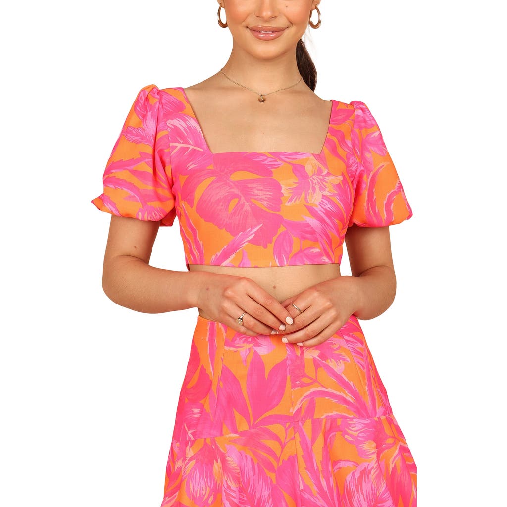 Petal & Pup Petal & Pup Addison Tropical Floral Crop Top