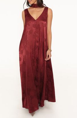 Petal & Pup Petal & Pup Aeryn V-Neck Scarf Maxi Dress