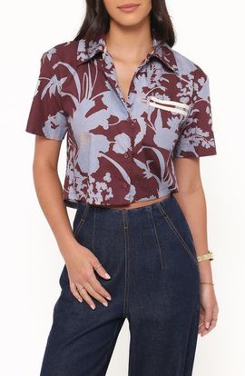 Petal & Pup Petal & Pup Aine Cropped Short Sleeve Shirt