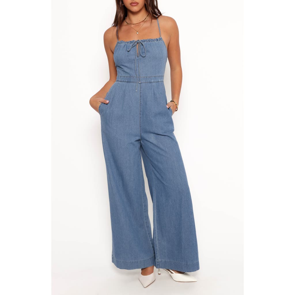 Petal & Pup Petal & Pup Alliah Wide Leg Denim Jumpsuit