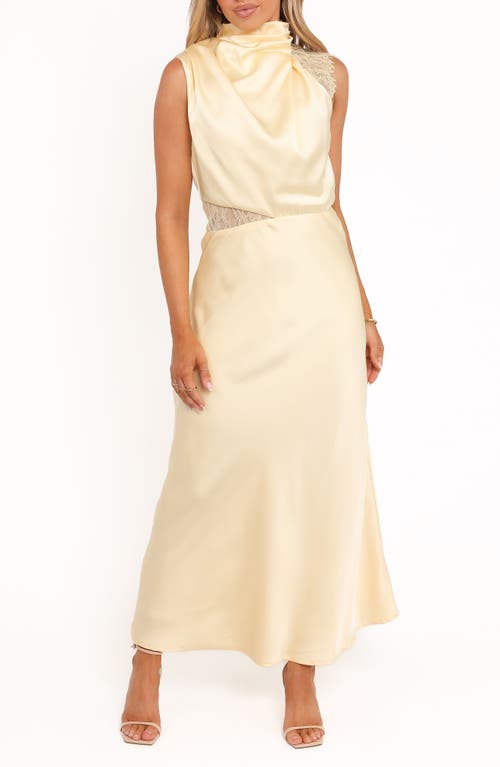 Petal & Pup Petal & Pup Anabelle Halter Neck Lace Maxi Dress
