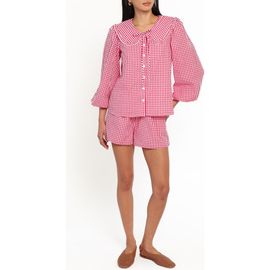 Petal & Pup Petal & Pup Angela Gingham Shirt and Shorts Set