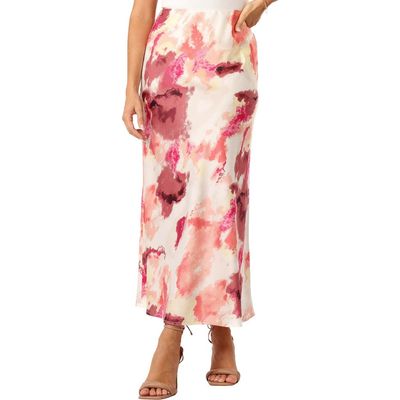 Petal & Pup Petal & Pup Benton Tie Dye Print High Waist Skirt