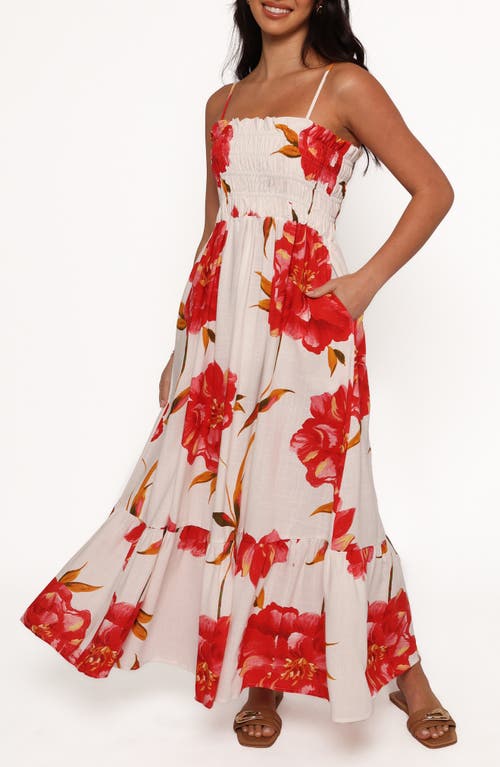 Petal & Pup Petal & Pup Bridger Floral Print Smocked Tiered Maxi Dress