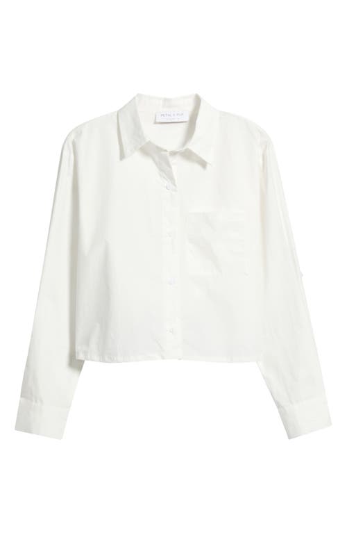 Petal & Pup Petal & Pup Bronagh Crop Button-Up Shirt