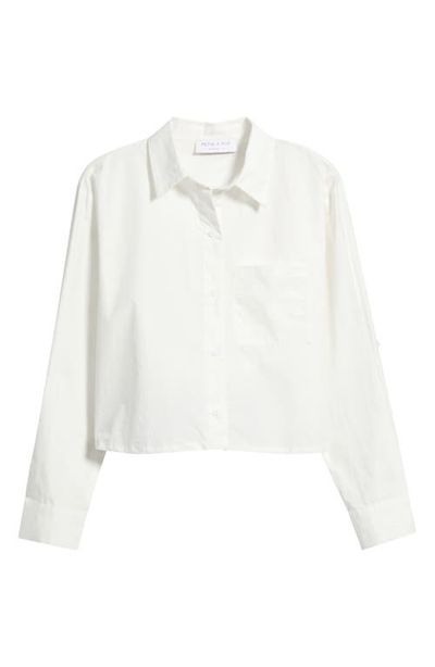 Petal & Pup Petal & Pup Bronagh Crop Button-Up Shirt