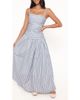 Petal & Pup Petal & Pup Carlisle Striped Cotton Maxi Dress - 1