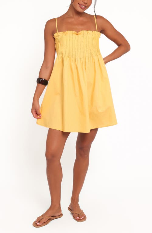 Petal & Pup Petal & Pup Carson Pintuck Pleat Cotton Minidress