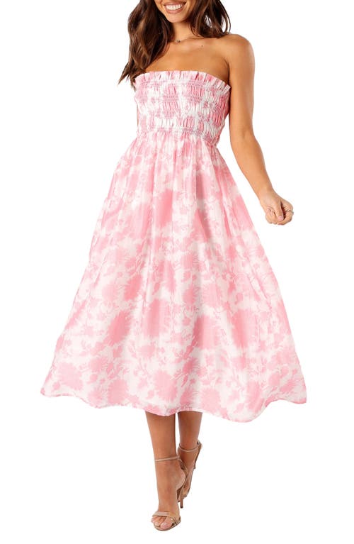 Petal & Pup Petal & Pup Carter Floral Strapless Midi Dress