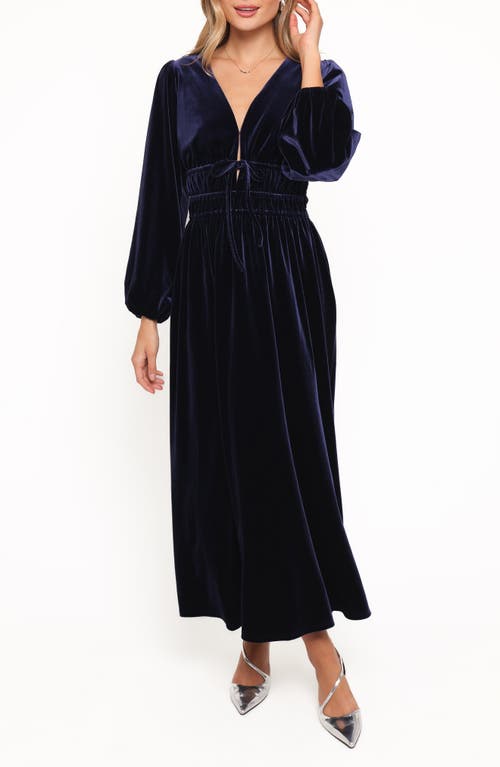 Petal & Pup - Cece Long Sleeve Velvet Maxi Dress