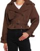Petal & Pup Petal & Pup Charlie Cropped Trench Coat - 1