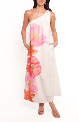 Petal & Pup Petal & Pup Charlize One-Shoulder Maxi Sundress