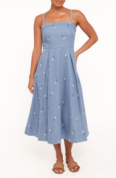 Petal & Pup Petal & Pup Chelsea Embroidered Midi Dress