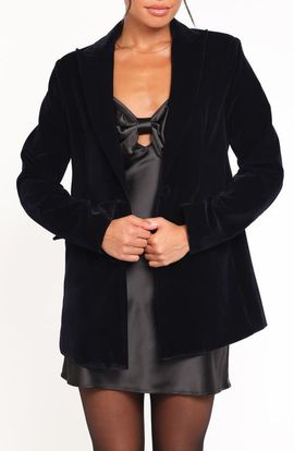 Petal & Pup Petal & Pup Clive Two-Button Velvet Blazer
